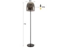 Vloerlamp 1L drift glass - Smoke grey glas