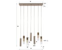 Hanglamp Lungo 4+3L - Beige