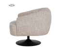 Barga Fauteuil - fabric TED 24 off white (draaibaar)
