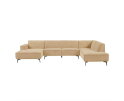 Leeds Chaise L - 2 5 - Ottoman R - City 120 Beige