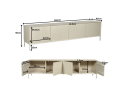 Tv meubel Madison Sand | 165 cm