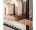 Wandschap Carve set/5 - Massief acacia bruin