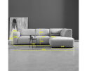 SOUL met chaise longue links - Sole 27