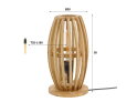 Tafellamp 1L orbit - Massief mango naturel