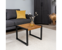 Salontafel Britt vierkant mangohout 60x60 cm - Naturel