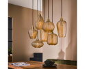 Hanglamp Mumbai Mix 7 lampen Glas - Amberkleurig