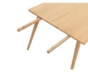 Eettafel Barrali rechthoekig - eikenfineer naturel - 150x90x75 cm - uitschuifbaar