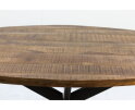 Ovale eettafel Melbourne - 200x100x76  - naturel - mangohout/ijzer