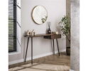Haltafel Carve - Massief acacia drift brown
