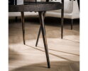 Salontafel Vera Set van 2 Metallic rond - Zwart