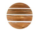Wandschap set/4 rond - Massief margosa naturel