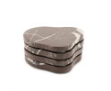 Coaster Rosso (set of 4) 11x6cm - rood | BY-BOO