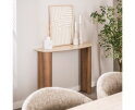 Kaptafel curvo Romano travertin keramiek - 100x35x76 cm - Japandi