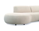 Organische hoekbank Valerie Boucl&eacute; met chaise longue links - 276x150x75 cm - Japandi - Beige