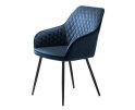 MILTON ARMCHAIR BLUE VELVET