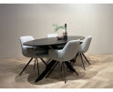 Eettafel Oslo Acasia Zwart Ovaal 240 cm kopen? | Meubelplaats.nl