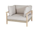 BERGA LOUNGE CHAIR (WITH LOW SIDE CUSHIONS) (1036)  -  ROPE FLAT 20MM TAUPE