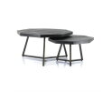 Coffeetable set Octagon - black | BY-BOO