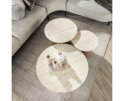 Salontafel set/3 Romano tapse poot - Ceramic travertine