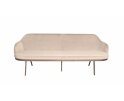 Eetkamerbank New York - Lana taupe 12 - anodic bruin - 180 cm