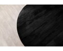 Eettafel Florence Rond mangohout 150x150 cm - Zwart | Gezandstraald