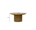 Salontafel Lausanne teakhout rond 80 cm
