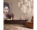Zwevend tv meubel Allure Bruin Mangohout 160 cm
