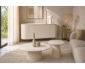 Salontafel Patrice rond 50 cm - Ivoor