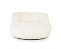 Fauteuil Emily – Grote ronde draaifauteuil 130 cm - Japandi - Beige | SEVN