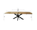 Eettafel Santiago verlengbaar acacia 175-275 cm - naturel