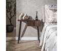 Nachtkastje links Carve - Massief acacia drift brown