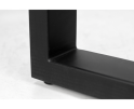 Eetbankonderstel - U-model - 32x42 cm - gepoedercoat zwart metaal - set van 2