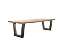 Eettafel Boomstam acacia 300x100 cm - naturel