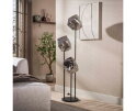 Vloerlamp Rock getrapt 3L - Chroom glas