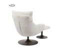 Force Fauteuil met voetenbank - Cremona 02 sand (draaibaar)