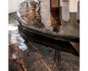 Salontafel Eclips set van 2 Glas - Koper antiek finish