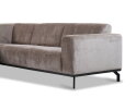 Hoekbank Avani met ottomane Links - Taupe &ndash; 256x188x77 cm &ndash; Modern
