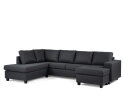 3 seater corner left CL, fabric Malmo 96, M230 antracite