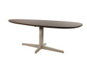 Eetkamertafel 160, organisch, poot Beige, Mango Brown Walnut - Taurus Table Collection