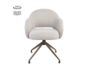 Tower Living eetkamerstoel Porto draaibaar Anodic - Toro 25 cream