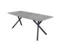 Eettafel betonlook 3D ovaal 190 cm - Grijs