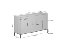 Dressoir Madison Natural | 165 cm