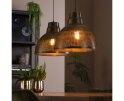 Hanglamp &Oslash;38 screen 2 lampen - Brons antiek