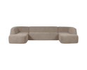 Hoekbank 'Sloping' U-vorm - Naturel Melange | BePureHome