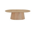 Salontafel Novero ovaal eikenhout 120x70 cm - Naturel