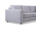 Hoekbank Livaro Beige - Zoom 19 Ribstof &ndash; Ottomane rechts &ndash; 261x204 cm