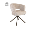 Tower Living Mura eetkamerstoel draaibaar - Cremona 14 beige - Anodic brown