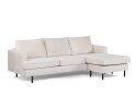 BY-OLAF Hoekbank Elvano met Chaise Longue - links of rechts – Champagne Stof Loris 01 – 218x152 cm