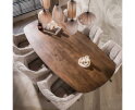 Eettafel Central 215 - Massief acacia bruin