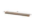 Wandplank 120 Carve - Massief acacia drift brown